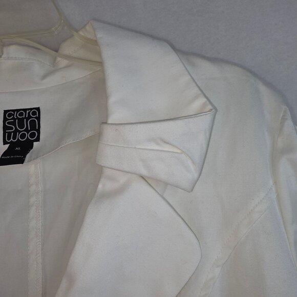 Clara Sunwoo Cropped Designer Blazer XL y2k Feminine Deadstock Office Career New - Picture 3 of 9